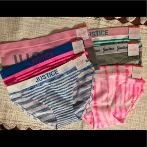 NWT 6 Justice size 6/7 girls underwear ❤️❤️